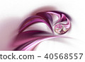 abstract fractal pink feather 40568557