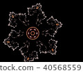 abstract fractal computer generated snowflake 40568559