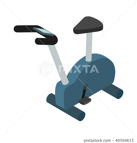 Exercise bike  icon, isometric 3d style 40568615