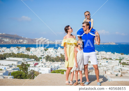 Family vacation outdoors in Europe 40568655