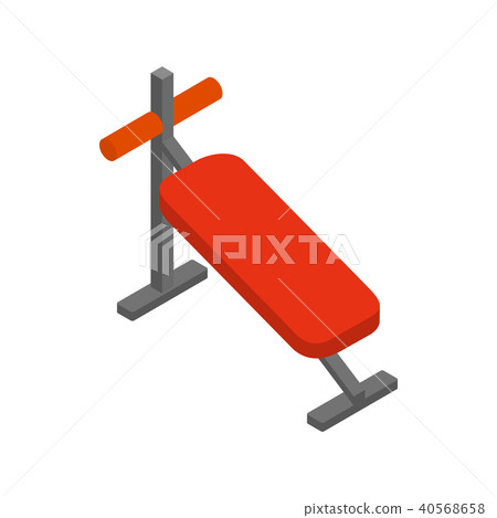 Athletic bench for training icon Athletic bench for training icon 40568658
