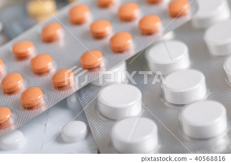 medicine pills in packs. medicine pills in packs. 40568816