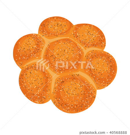 Round loaf bread icon, realistic style - Stock Illustration [40568888 ...