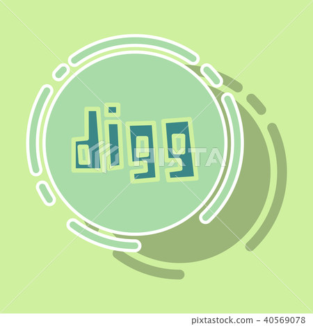 sticker unusual look web icon of modern  40569078