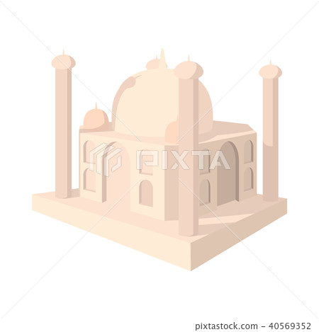 Taj Mahal, India icon, cartoon style  40569352