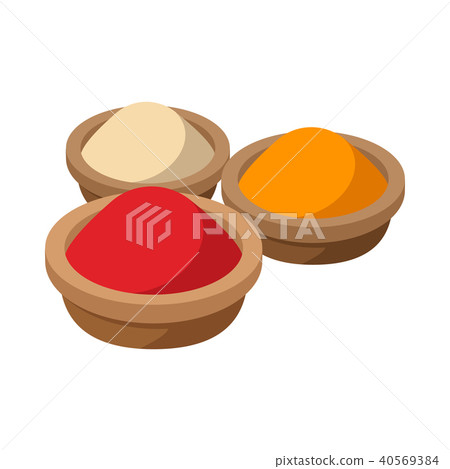 Indian spices icon, cartoon style Indian spices icon, cartoon style 40569384