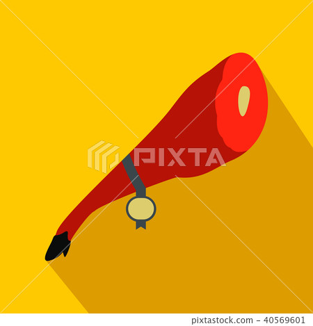 Jamon icon, flat style Jamon icon, flat style 40569601