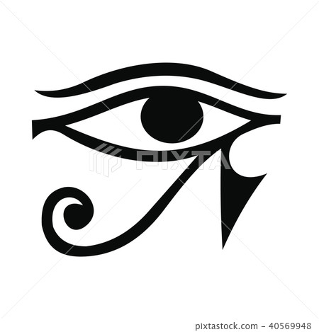 Eye of Horus icon, simple style 40569948