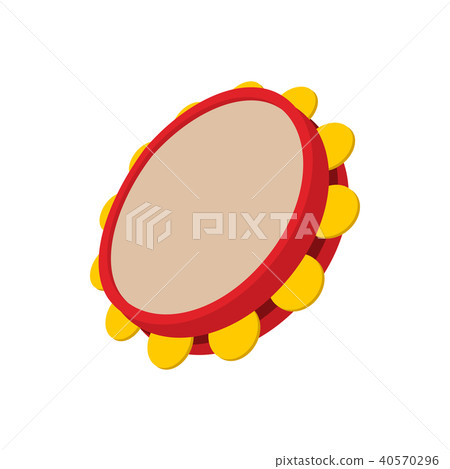 Tambourine icon, cartoon style  40570296
