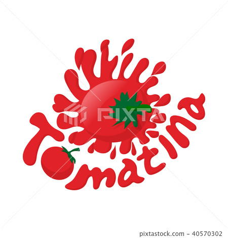 Tomatina icon, cartoon style 40570302