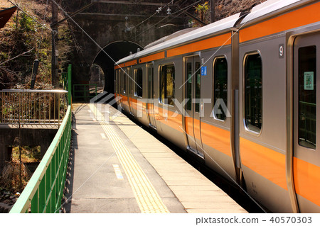 Oku Tama線火車在青梅線Hakumaru站停靠（1） 40570303