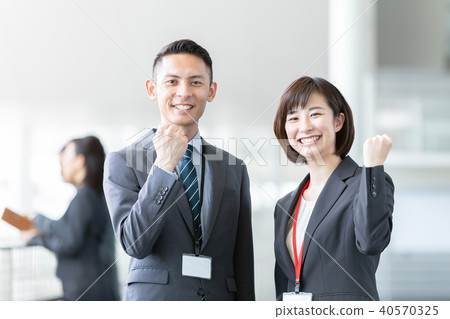 Businessman Gender Two People Business Scene Office Scene Businessman Gender Two People Business Scene Office Scene 40570325