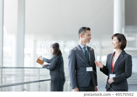 Businessman Gender Two People Business Scene Office Scene Businessman Gender Two People Business Scene Office Scene 40570502