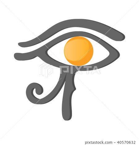 Eye of Horus icon, cartoon style Eye of Horus icon, cartoon style 40570632