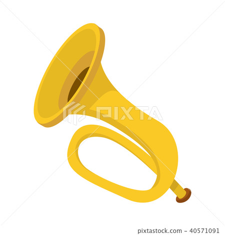Trumpet icon, cartoon style Trumpet icon, cartoon style 40571091