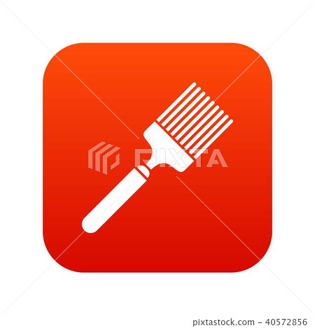 Brush icon digital red 40572856