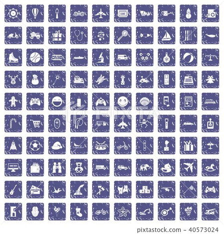 100 toys for kids icons set grunge sapphire 100 toys for kids icons set grunge sapphire 40573024