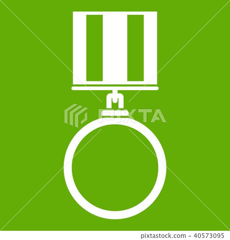 Medal for services icon green Medal for services icon green 40573095
