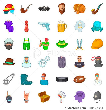 Stuff icons set, cartoon style - Stock Illustration [40573341] - PIXTA