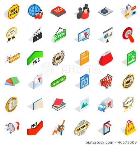 Barter icons set, isometric style - Stock Illustration [40573509] - PIXTA