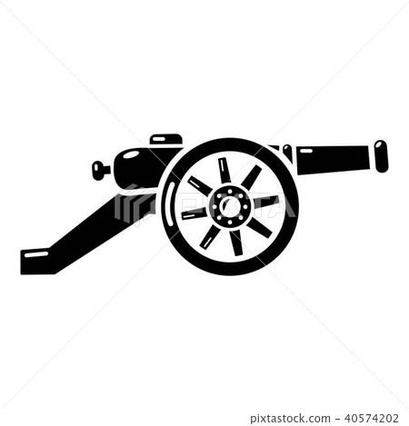 Automatic gun icon, simple style. Automatic gun icon, simple style. 40574202