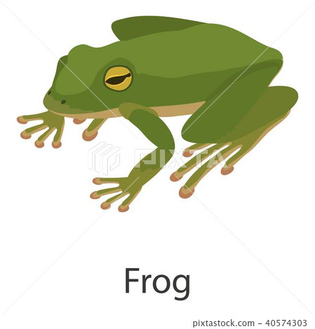 Frog Icon Isometric Style Stock Illustration