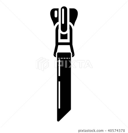 Small zip icon, simple style Small zip icon, simple style 40574378