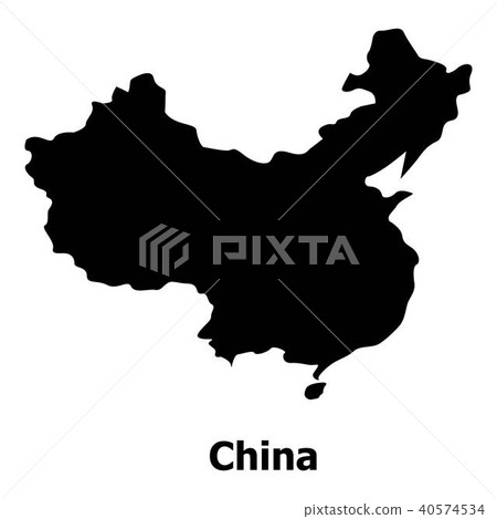 China map icon, simple style 40574534