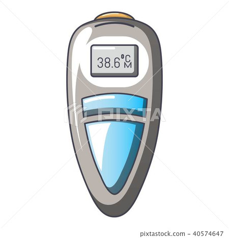 Measuring thermometer icon, cartoon style - Stock Illustration ...