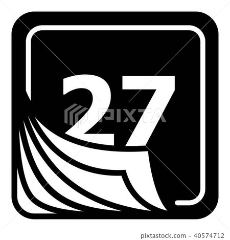 Page calendar icon, simple style Page calendar icon, simple style 40574712