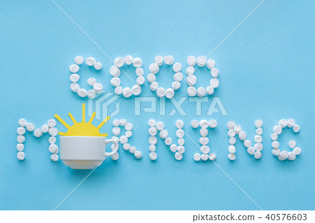 Good morning marshmallow coffee cup rising sun. Co Good morning marshmallow coffee cup rising sun. Co 40576603