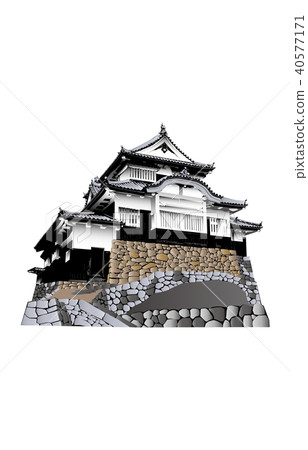 Japanese castle extant castle guardian castle castle Matsuyama castle 40577171