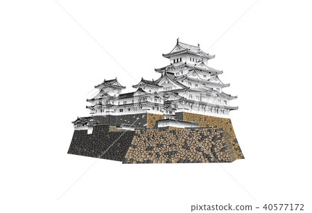 Japanese castle extant Tenmon Himeji Castle 40577172