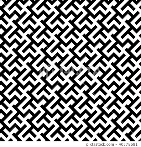 Abstract geometric pattern with stripes, lines.  40578681