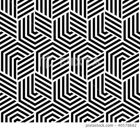 Abstract geometric pattern with stripes, lines.  40578682
