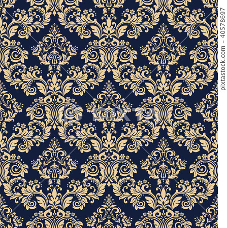 Wallpaper in the style of Baroque seamless vector Wallpaper in the style of Baroque seamless vector 40578697
