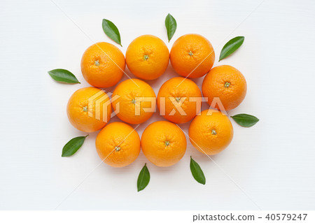 Fresh orange citrus fruit isolated. 40579247