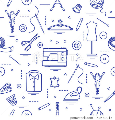 Pattern with tools and accessories for sewing 40580017