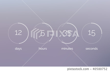 Countdown clock counter vector digital timer - Stock Illustration ...