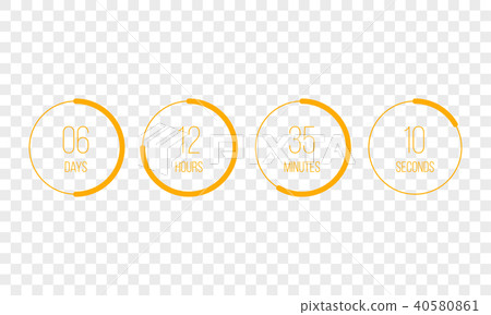 Countdown clock counter vector digital timer - Stock Illustration ...