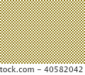 Checkered background illustration, plaid wallpaper material, Japanese style pattern 40582042