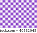 Checkered background illustration, plaid wallpaper material, Japanese style pattern 40582043