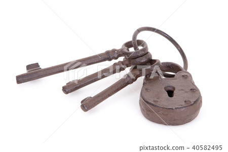 Antique keys on a ring Antique keys on a ring 40582495