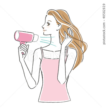Women dry hair Women dry hair 40582819