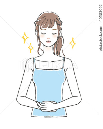 一個女人乾淨的肚子 40583092