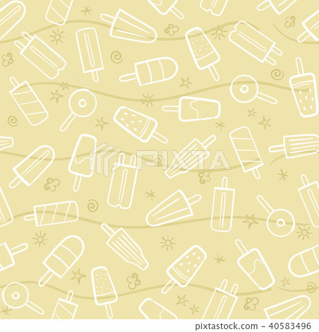 Cute seamless summer pattern with summer elements - Stock Illustration ...