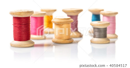 coils with colorful thread coils with colorful thread 40584517