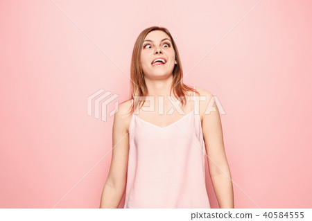 The squint eyed woman with weird expression 40584555