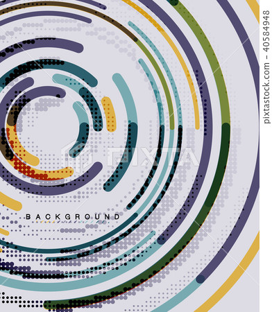 Circular lines, circles, geometric abstract background Circular lines, circles, geometric abstract background 40584948