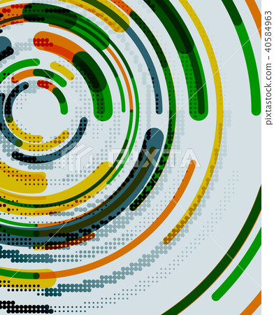 Circular lines, circles, geometric abstract background 40584963